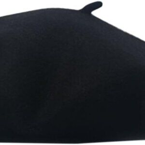 Women Men Wool French Beret Solid Color Warm Beanie Hat Artist Painter Fancy Dre